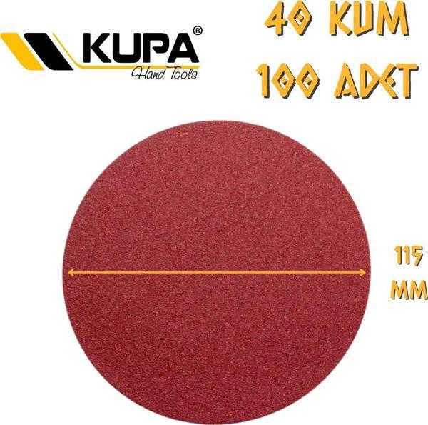 Kupa Yuvarlak Cırt Zımpara 115 mm - P40 Kum - 100 Adet - Image 1