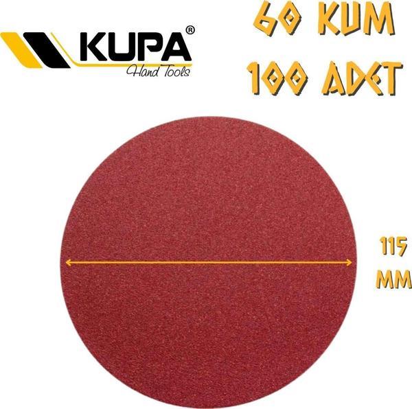 Kupa Yuvarlak Cırt Zımpara 115 mm - P60 Kum - 100 Adet - Image 1