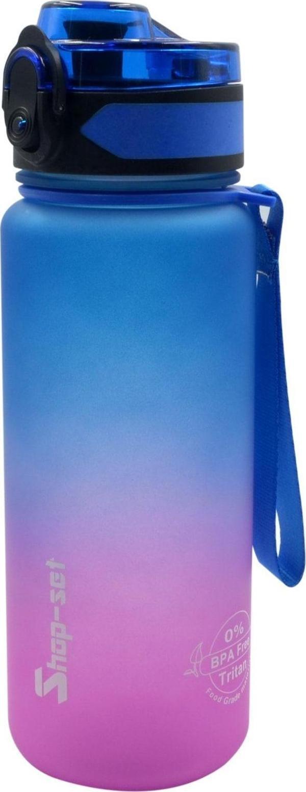 Shopset 2 Adet * 500Ml Tritan Motivasyonlu Su Matarası Çift Renk (Lacivert-Pembe) - Image 1