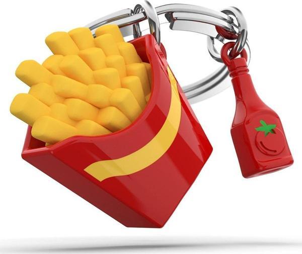 Metalmorphose French Fries ve 
Ketçup Anahtarlık - Image 1