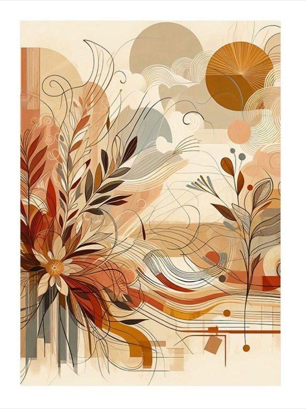 Ekart Çiçekler Ve Desenler Dekoratif ahşap Tablo 25 cm x 35 cm - Image 1
