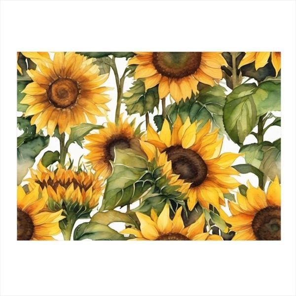 Ekart Ay Çiçekleri Hediyelik Ahşap Tablo 35 cm x 50 cm - Image 1
