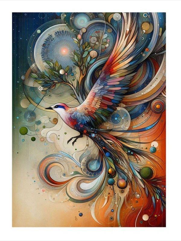 Ekart Desenli Kuş Dekoratif ahşap Tablo 25 cm x 35 cm - Image 1