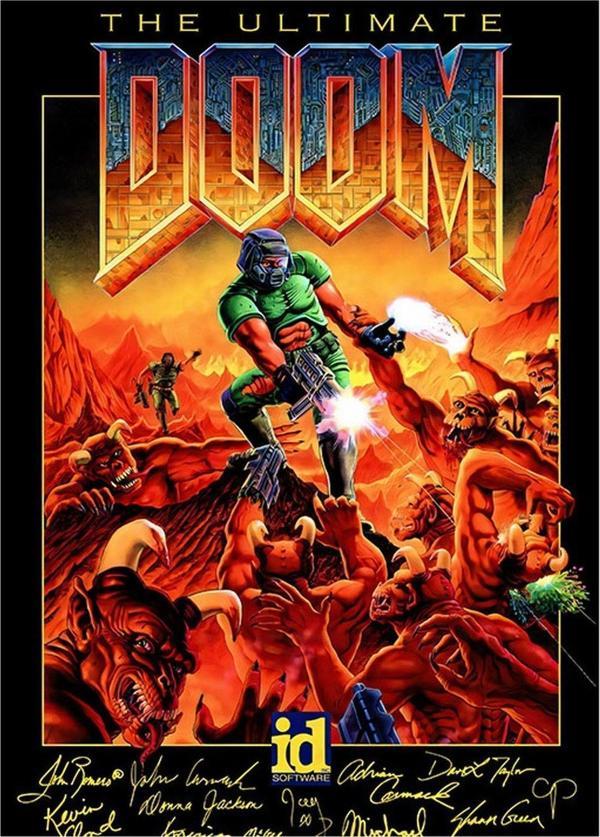 Ekart Doom Oyun Posteri Hediyelik Ahşap Tablo 25 cm x 35 cm - Image 1