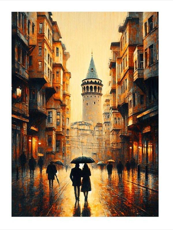 Ekart Galata Kulesi Model Ahşap Tablo 50 cm x 70 cm - Image 1
