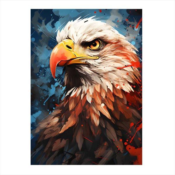 Ekart Kartal Modern Ahşap Tablo 35 cm x 50 cm - Image 1