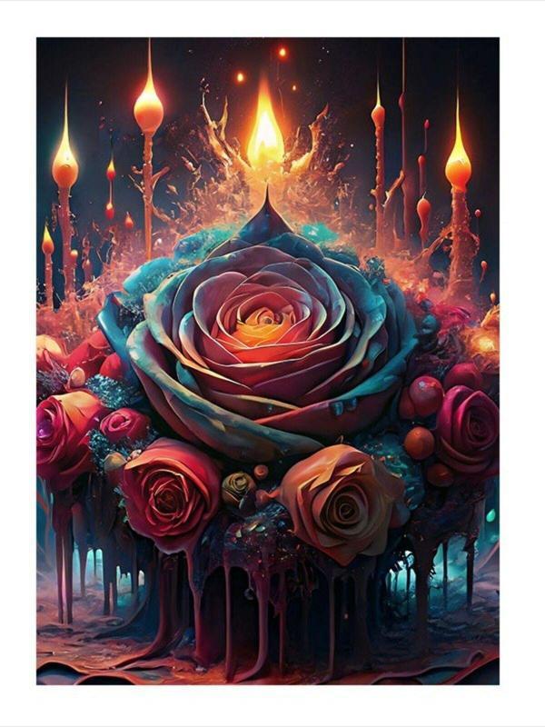 Ekart Kırmızı Güller Hediyelik Ahşap Tablo 25 cm x 35 cm - Image 1