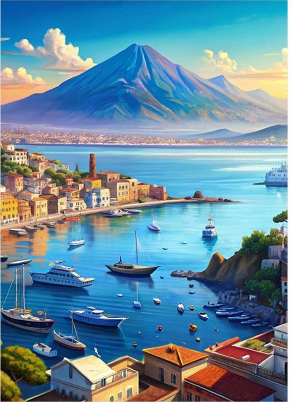 Ekart Liman Manzarası Model Ahşap Tablo 35 cm x 50 cm - Image 1