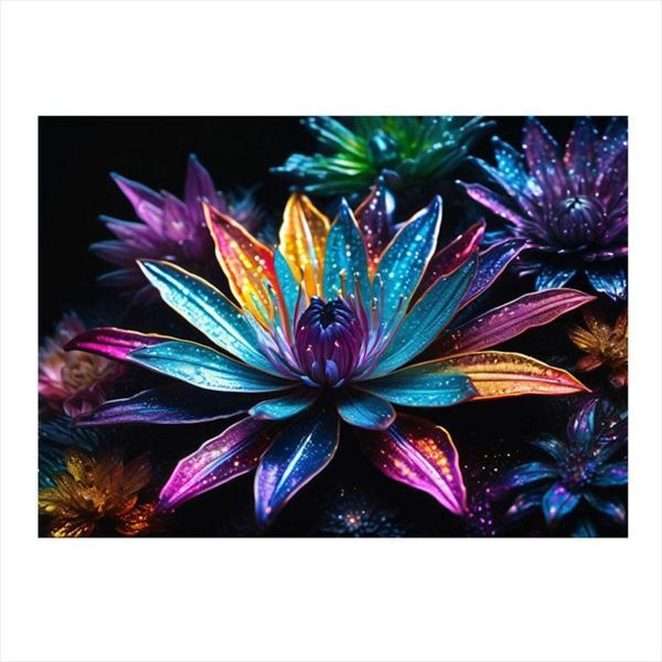 Ekart Lotus Çiçeği Hediyelik Ahşap Tablo 35 cm x 50 cm - Image 1