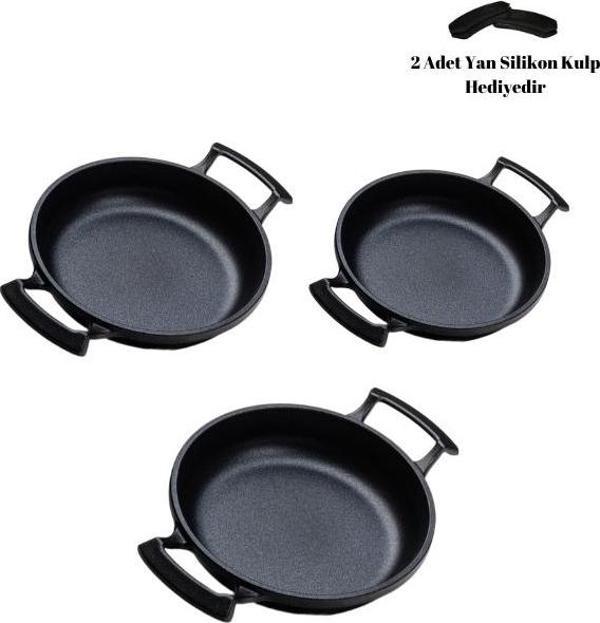 Cem Premium Serisi Döküm 3'lü Sahan Seti - Image 1