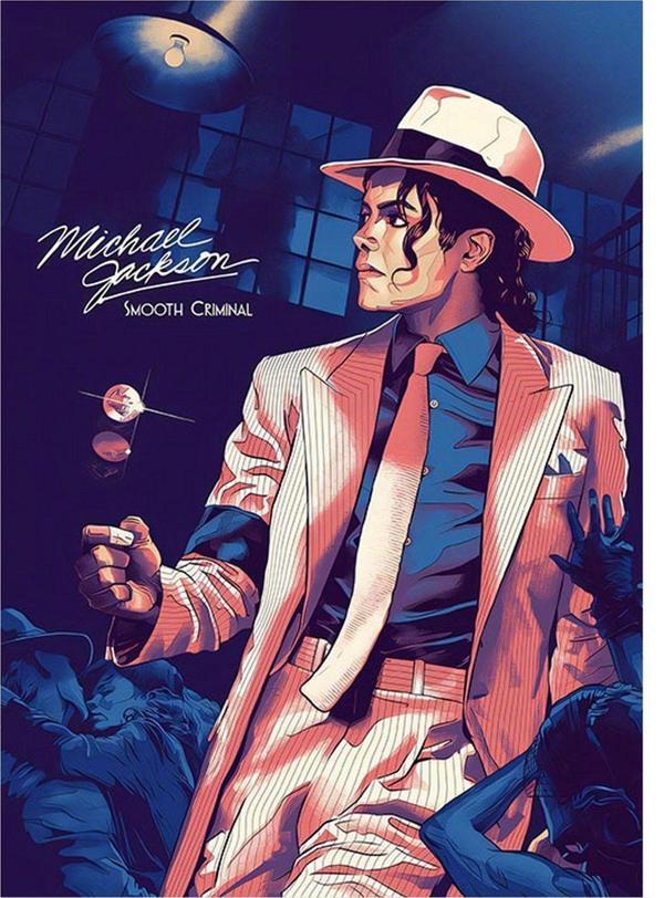 Ekart Michael Jackson Modern Ahşap Tablo 35 cm x 50 cm - Image 1