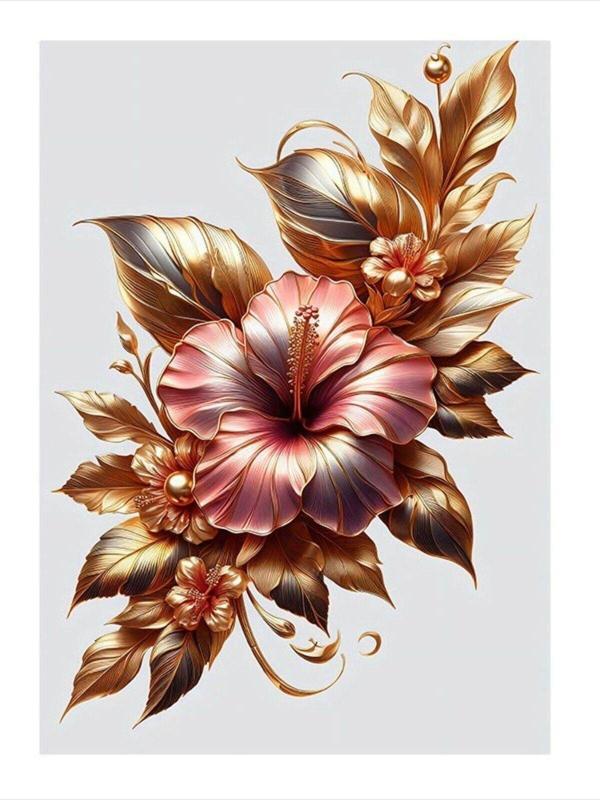 Ekart Pembe Çiçek Dekoratif ahşap Tablo 25 cm x 35 cm - Image 1