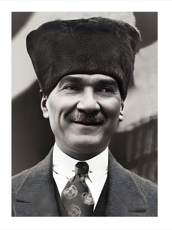 Ekart Mustafa Kemal Atatürk Modern Ahşap Tablo 25 cm x 35 cm - Image 1