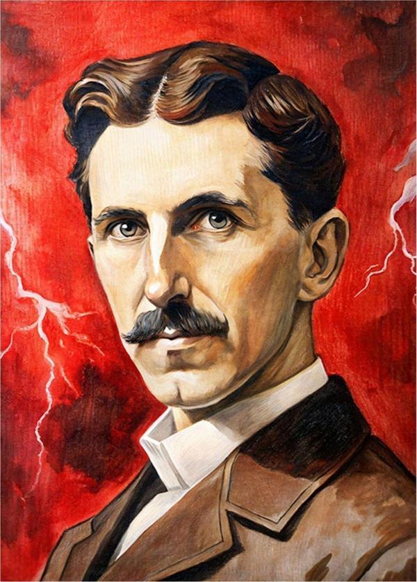 Ekart Nikola Tesla Model Ahşap Tablo 50 cm x 70 cm - Image 1