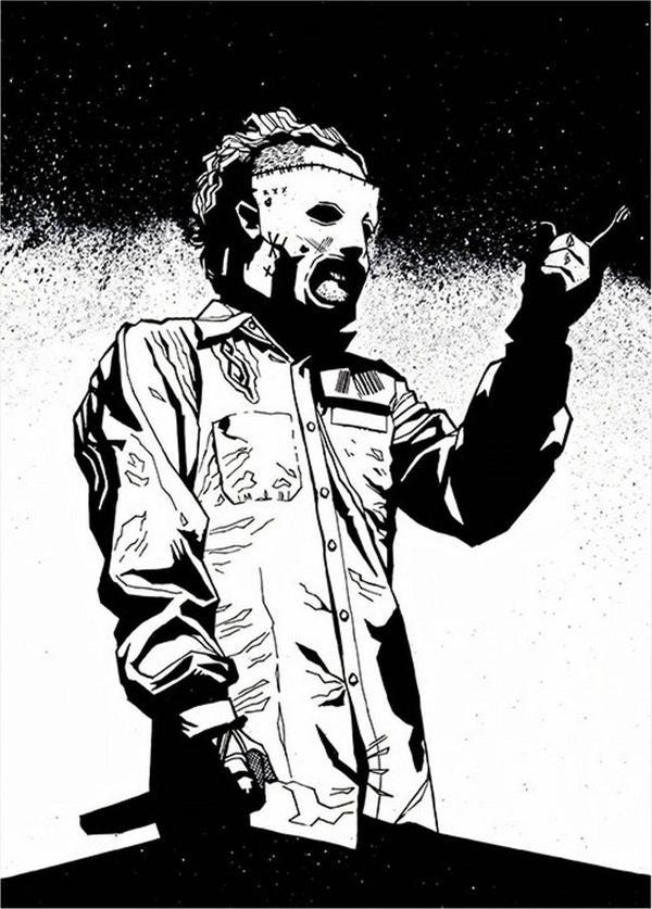 Ekart Slipknot Corey Taylor Tasarım Ahşap Tablo 25 cm x 35 cm - Image 1