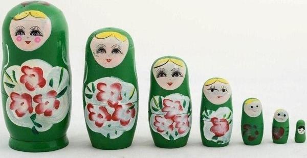 Mobgift Ahşap 7’Li Matruşka Bebek - Image 1