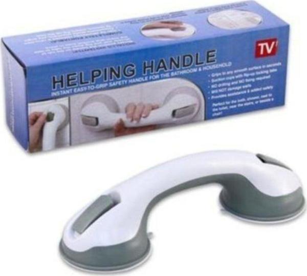 Mobgift Beyaz Helping Handle Tuvalet Banyo Güvenli Tutacak Kilit Vantuzlu - Image 1
