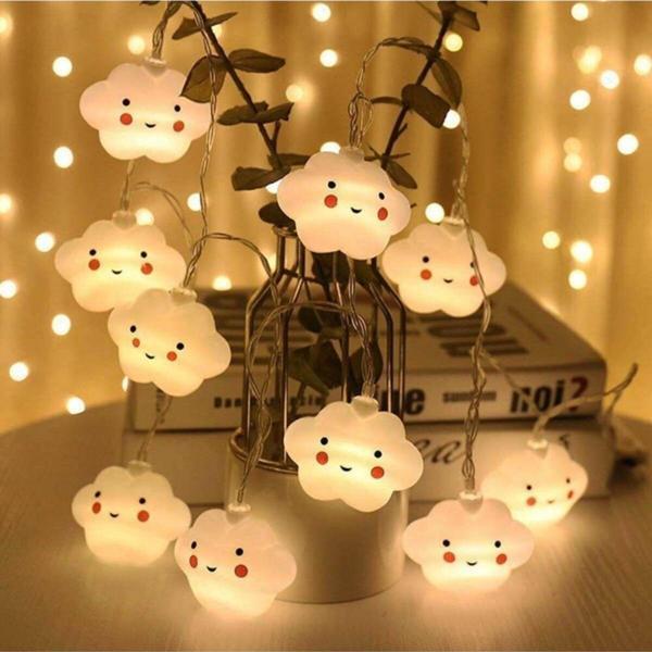 Mobgift Dekoratif Beyaz Bulut Şerit Led - Image 1