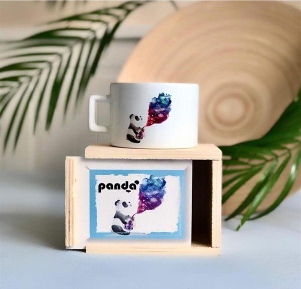Mobgift Büyücü Panda Tasarımlı Kutulu Kupa Sürpriz Hediyeli - Image 1