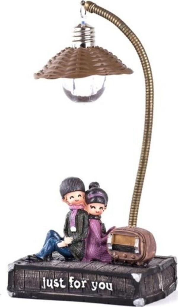 Mobgift Duygusal Aşk Temalı Masa Lambası Just For You - Image 1