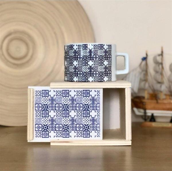 Mobgift Etnik Desenli Kutulu Kupa - Image 1