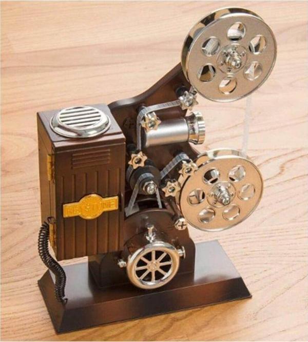 Mobgift Film Makinesi Şeklinde Müzik Kutusu - Nostalji Sinemaskop - Image 1