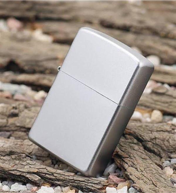 Mobgift Gri Mat Zippo Model Çakmak - Image 1