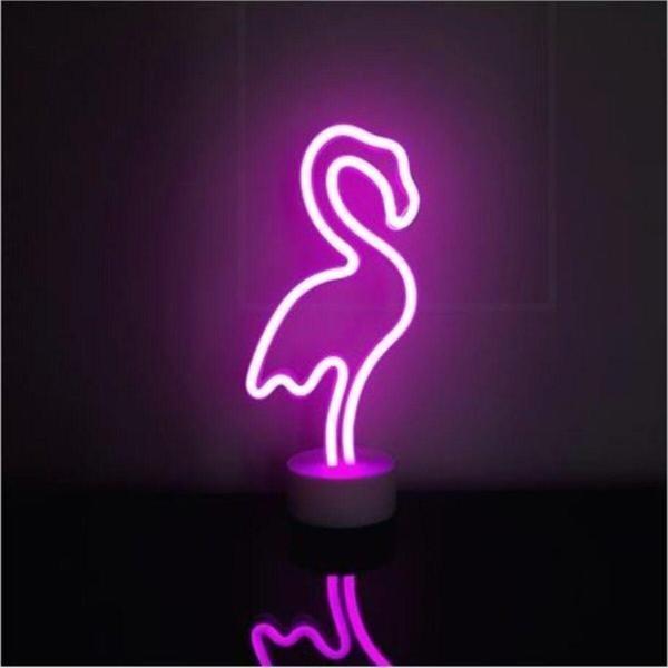Mobgift Flamingo Neon Led Işık Neon Lamba Neon Led Gece Lamba Masa Lamba - Image 1