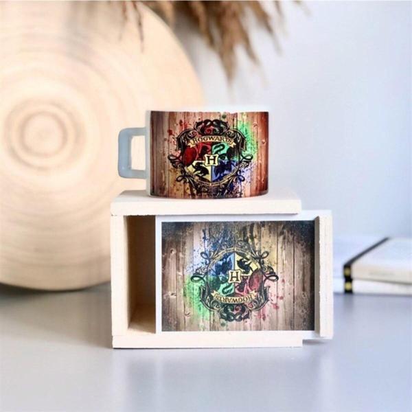 Mobgift Hogwarts Tasarımlı Kutulu Kupa - Image 1