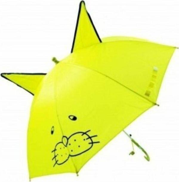 Mobgift Kulaklı Ve Düdüklü Çocuk Şemsiyesi Sarı - Image 1