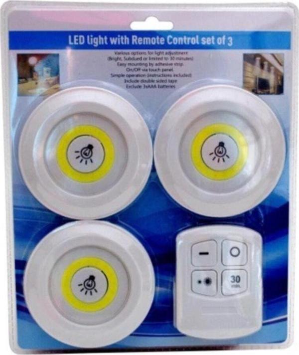 Mobgift Kumandalı Işık Ayarlanabilir Portatif 3'Lü Led Işık - Image 1