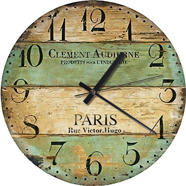 Ekart Retro Paris Dekoratif Duvar Saati - Image 1