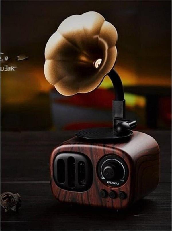 Mobgift Kurmalı Nostalik Gramofon Müzik Kutusu Yeni - Image 1