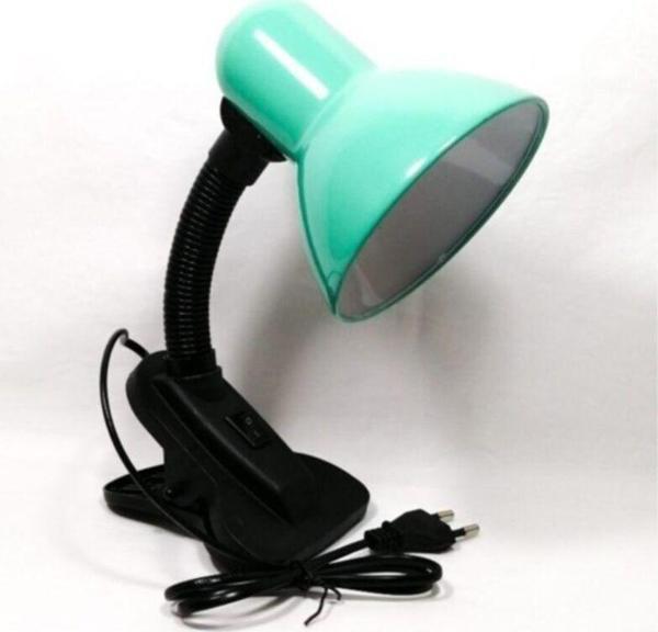 Mobgift Mandallı Spiralli Retro Çalışma Öğrenci Masa Lambası Yeşil - Image 1