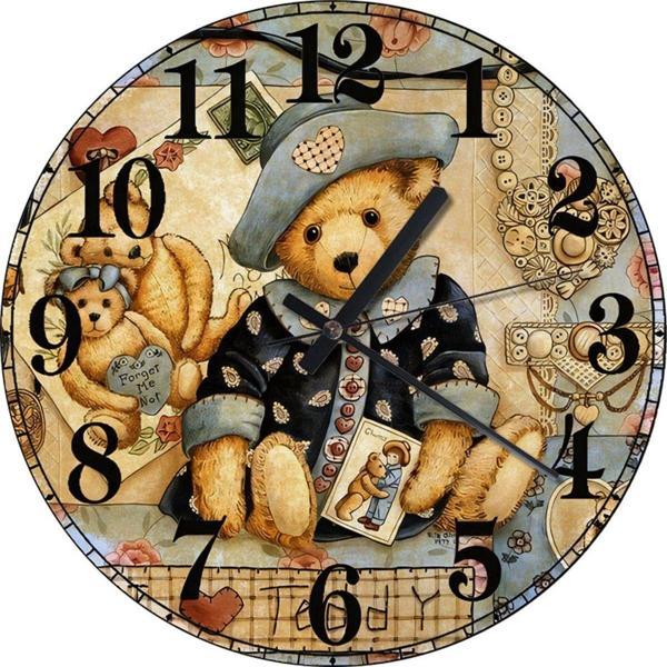 Ekart Sevimli Ayılar Desenli Duvar Saati - Image 1