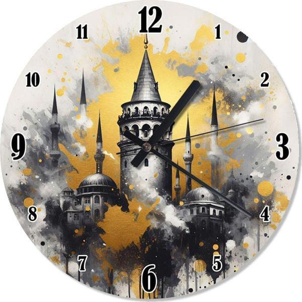 Ekart Galata Kulesi Analog Duvar Saati - Image 1