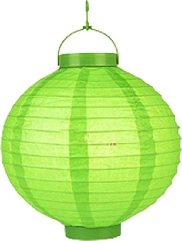 Mobgift Led Işıklı Kağıt Japon Feneri Yeşil - Image 1