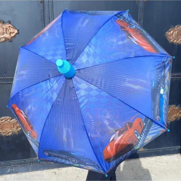 Mobgift Bardaklı Erkek Çocuk Şemsiyesi Mavi - Image 1