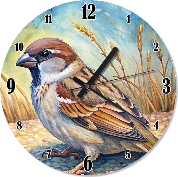 Ekart Sevimli Serçe Şekilli Duvar Saati - Image 1