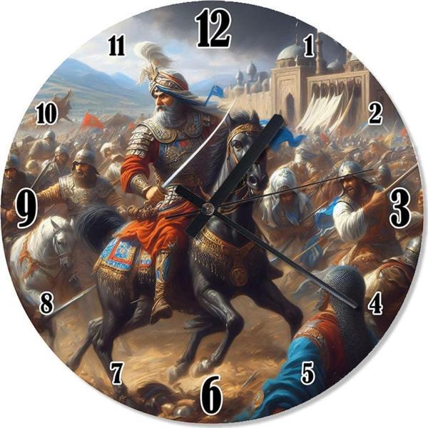 Ekart Osmanlı Dönemi Savaş Tasarım Duvar Saati - Image 1
