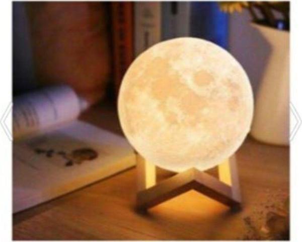 Mobgift Standlı Ay Gece Lambası Dekoratif Küre Led Ay Lamba - Image 1