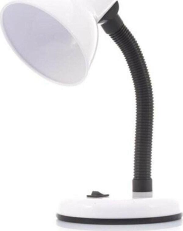 Mobgift Spiralli Retro Çalışma Öğrenci Masa Lambası Beyaz - Image 1