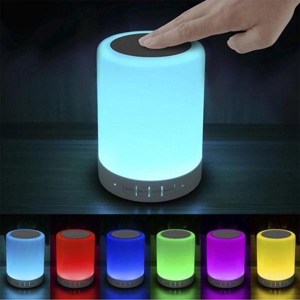 Mobgift Usb Şarj Edilebilir Led Bluetooth Müzik Hoparlör Dokunmatik Lamba - Image 1