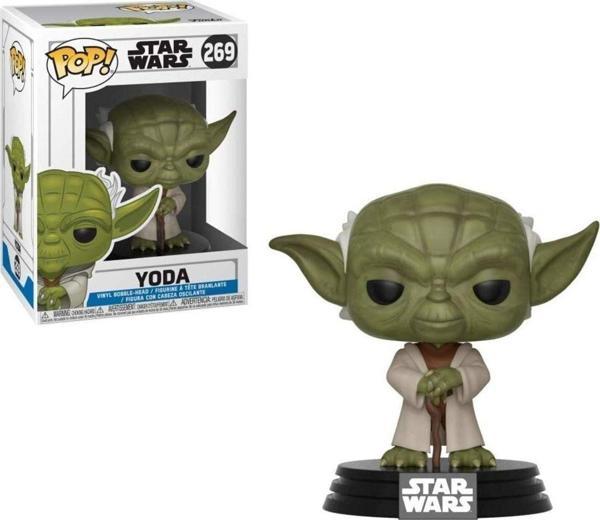 Funko Pop Figür Bobble Star Wars Clone Wars Yoda - Image 1