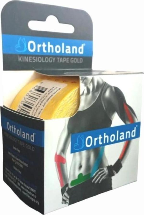 Ortholand Kinesio Ağrı (Sporcu) Bandı 5cmx5m - Sarı - Image 1