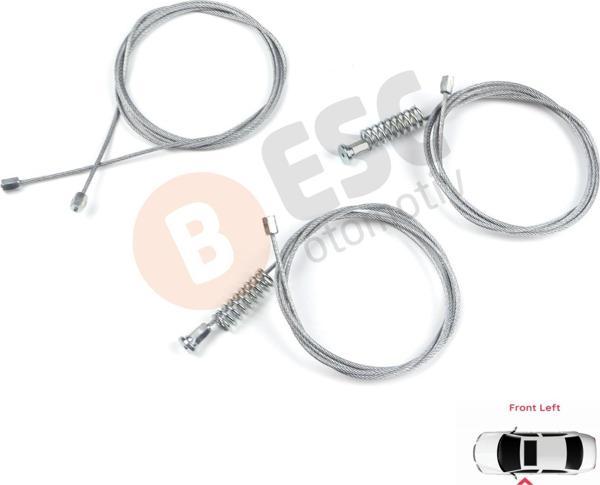 ESC Otomotiv Kia Ceed Cee'd MK2 JD 2012-2018 5-Kapı  82450A2710 İçin Elektrikli Ön Sol Cam Kriko Tamir Seti - Image 1