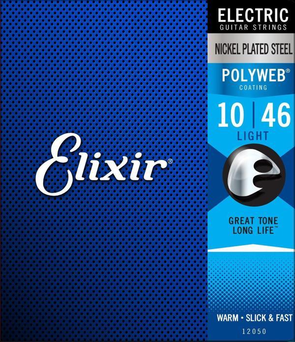Elixir 12050 Polyweb Elektro Gitar Teli 10-46 Light  - Image 1
