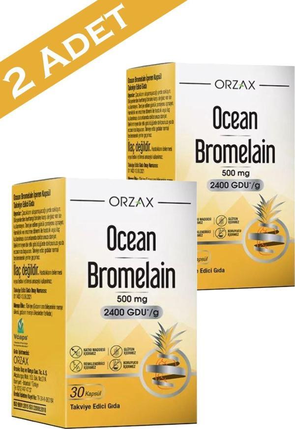 Ocean Bromelain 30 Kapsül 2 Adet - Image 1