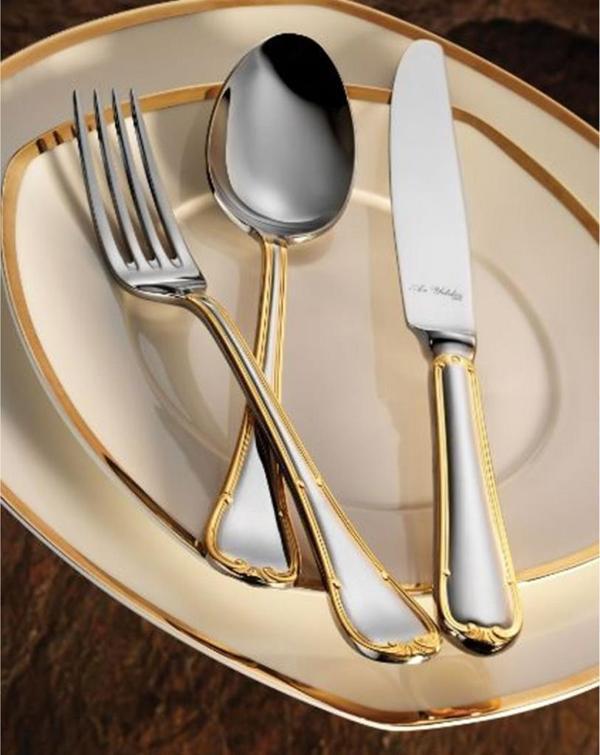 Aryıldız Tulip Prestige Altın 84 Parça 12 Kişilik Çatal Kaşık Bıçak Takımı - Image 1