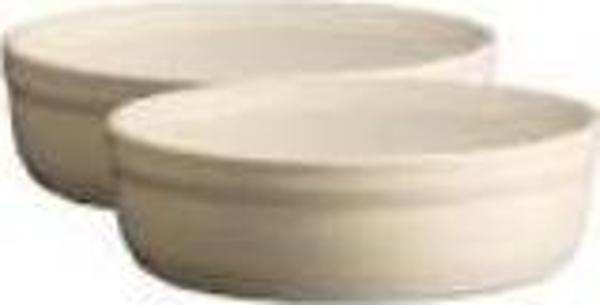 Emile Henry Fırın Kabı Yuvarlak 2'li Creme Brulee 12 Cm Ekru-24013 - Image 1